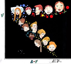 Questa illustrazione è stata pubblicata per la prima volta sulla rivista "Le Stelle" nell'anno 2012